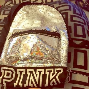 Pink Limited addition sequin backpack